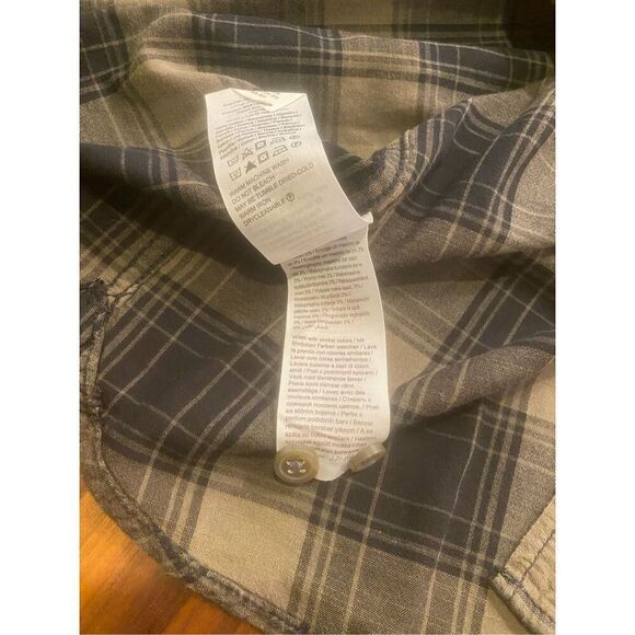 Jack & Jones Vintage Men’s Green Black Plaid Long Sleeve Button Down Shirt XL - Picture 8 of 9